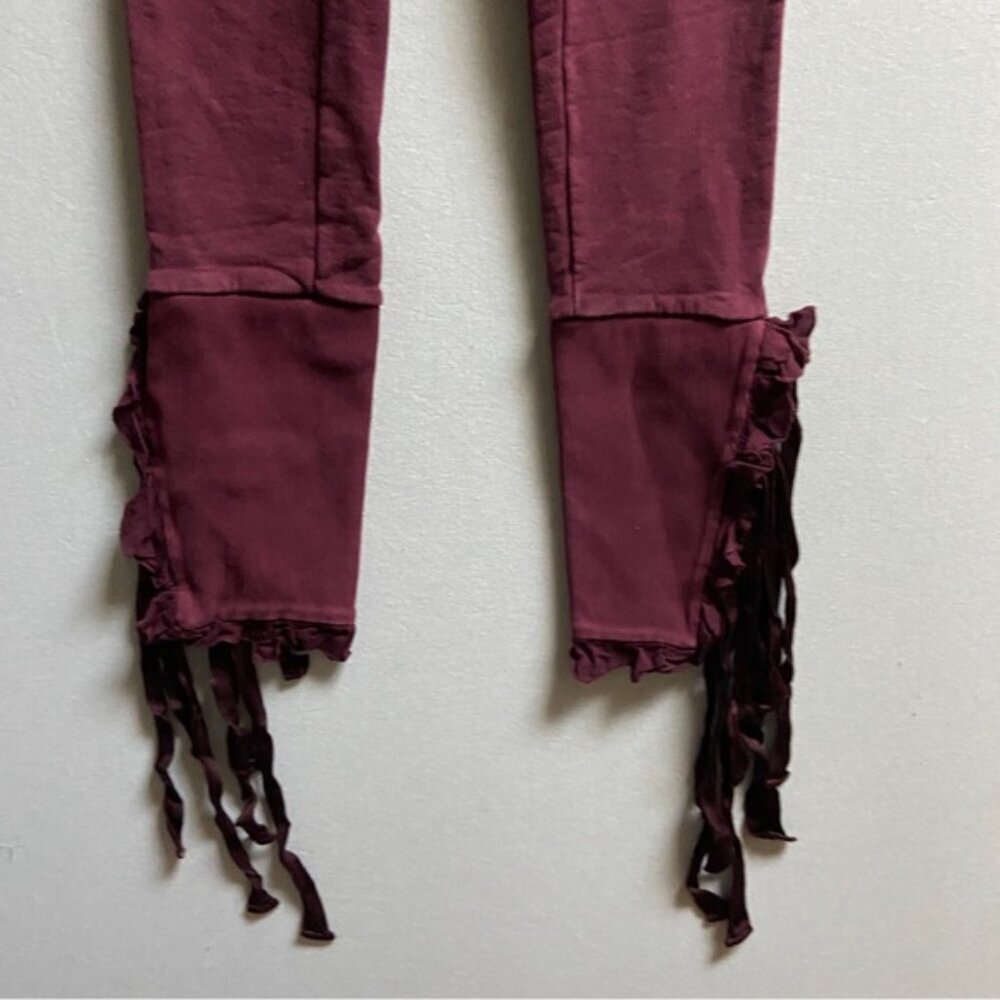 Brognano high waisted 100% cotton jogger lace leggings Sz XS - Picture 3 of 8